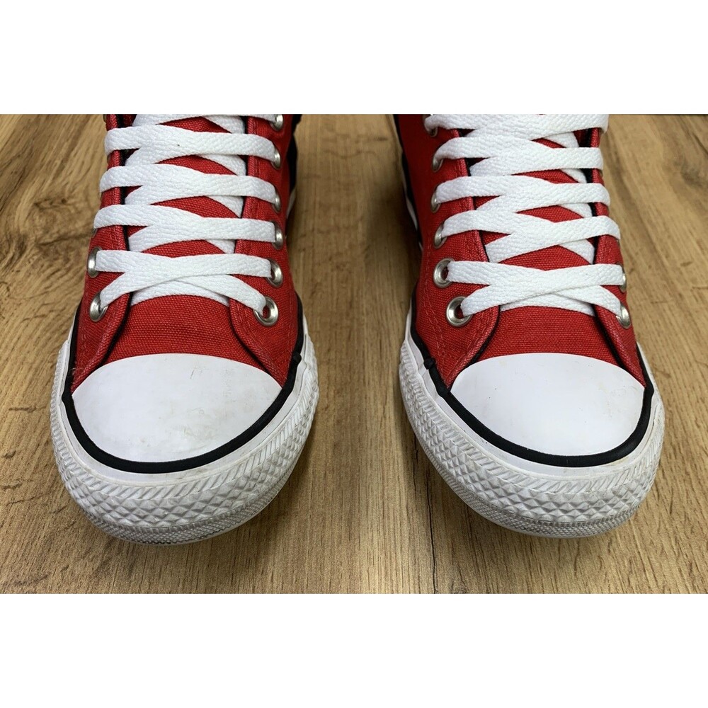 Converse High Street Mid Top Athletic Sneakers, Red Black, Mens 7.5, Womens 9.5 - Picture 6 of 12